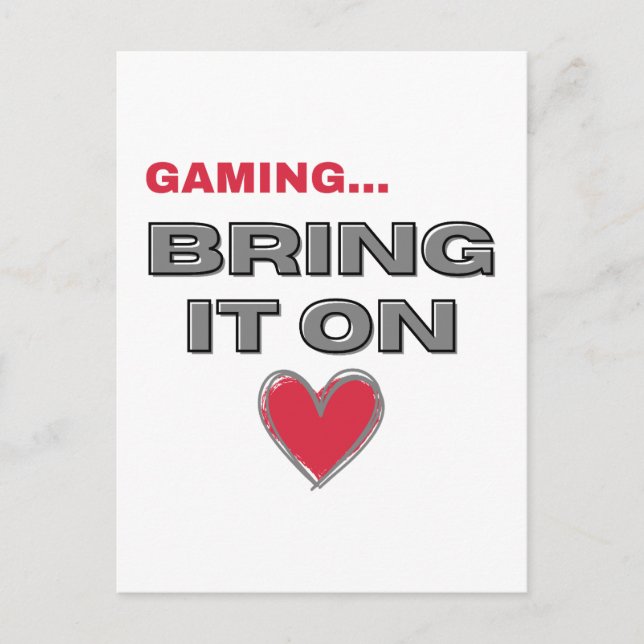 The Gamer Postcard  (Front)