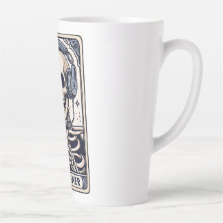 The Gamer Skeleton Tarot Card Latte Mug