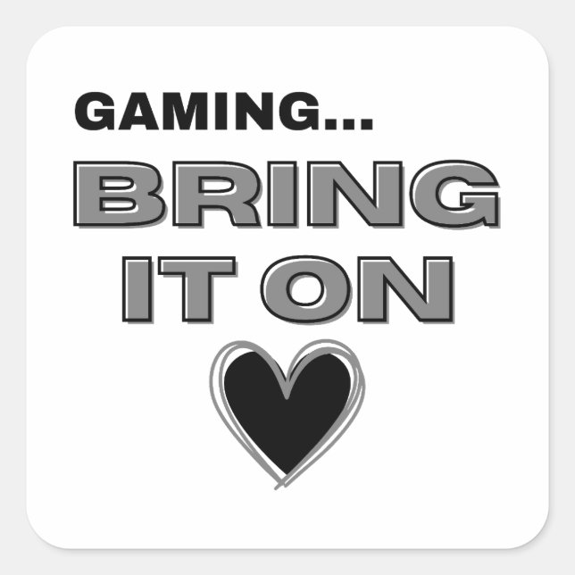 The Gamer Sticker (Front)