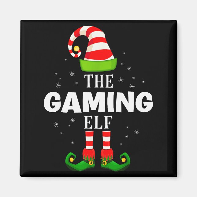 The Gaming Elf Christmas Pjs Matching Pajama  Magnet (Front)