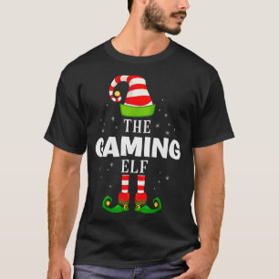 The Gaming Elf Christmas Pjs Matching Pajama  T-Shirt