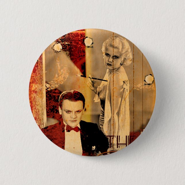 The Gangster's Blonde Girl 2 Inch Round Button (Front)
