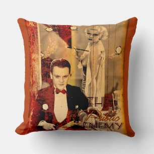 The Gangster's Blonde Girl Throw Pillow
