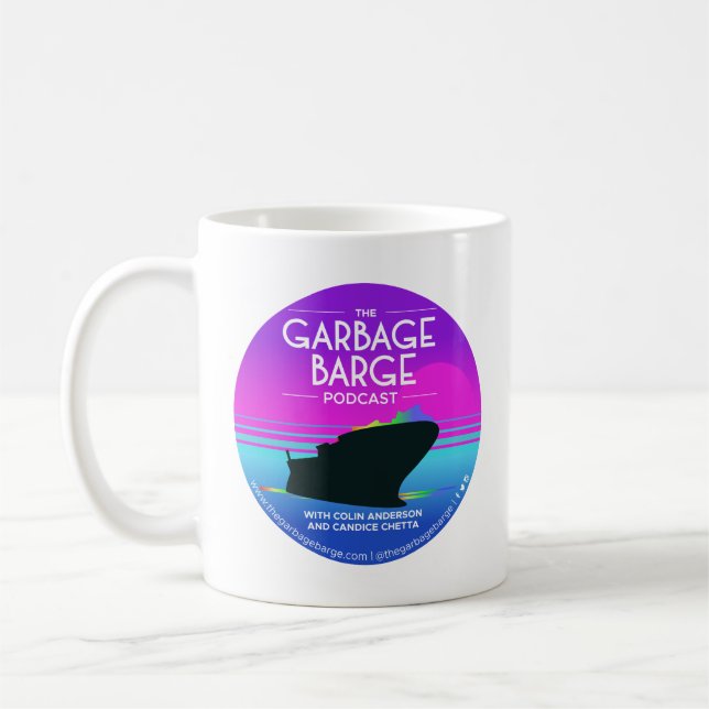 The Garbage Barge Podcast Logo Mug (Left)