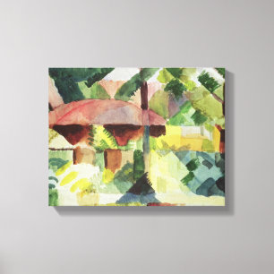 The Garden, 1914 (w/c on paper) Canvas Print