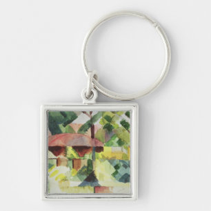 The Garden, 1914 (w/c on paper) Keychain
