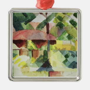 The Garden, 1914 (w/c on paper) Metal Ornament