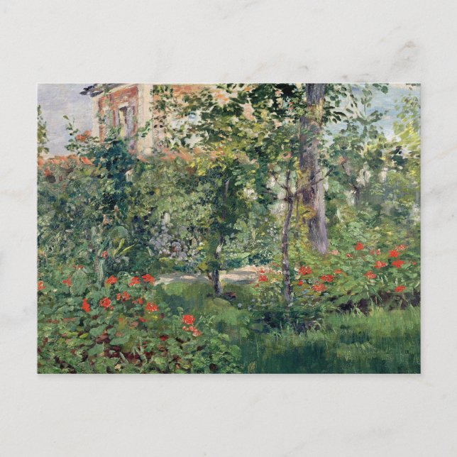 The Garden at Bellevue, 1880 Postcard (Front)