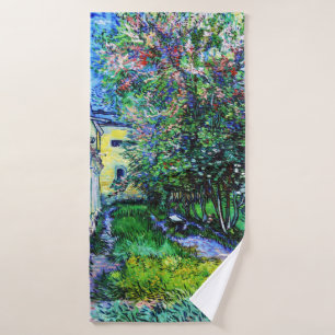 The Garden at the Asylum at Saint-Rémy, Van Gogh Bath Towel
