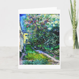 The Garden at the Asylum at Saint-Rémy, Van Gogh Card