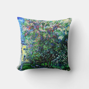 The Garden at the Asylum at Saint-Rémy, Van Gogh Throw Pillow