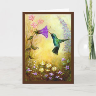 The Garden Guest Blank Greeting Card