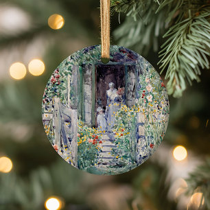 The Garden in Its Glory   Childe Hassam Ceramic Ornament