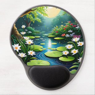 The garden is a quiet place, perfect for contempla gel mouse pad