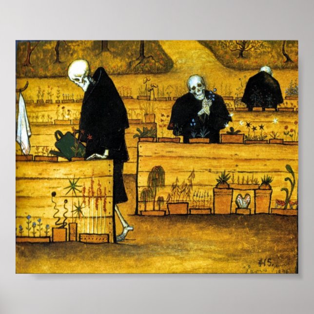 The Garden of Death by Hugo Simberg 1896 Poster (Front)