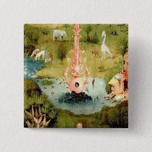 The Garden of Earthly Delights 2 Inch Square Button