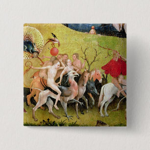 The Garden of Earthly Delights: Allegory of 2 Inch Square Button
