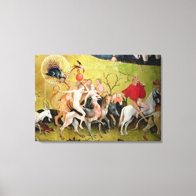 The Garden of Earthly Delights: Allegory of Canvas Print (Front)