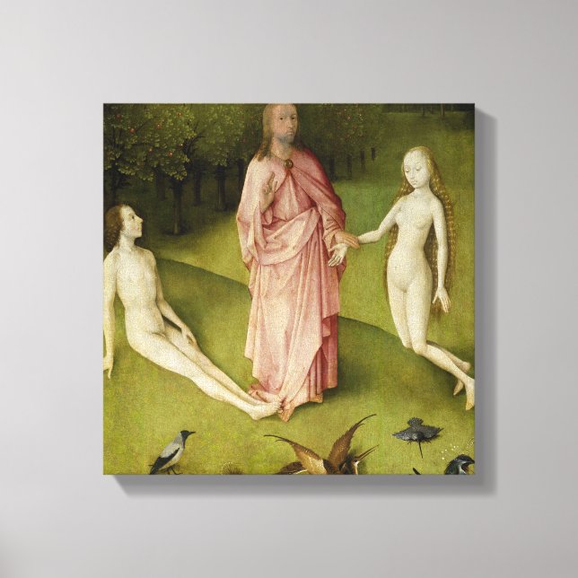 The Garden of Earthly Delights, Fifteenth Century Canvas Print (Front)