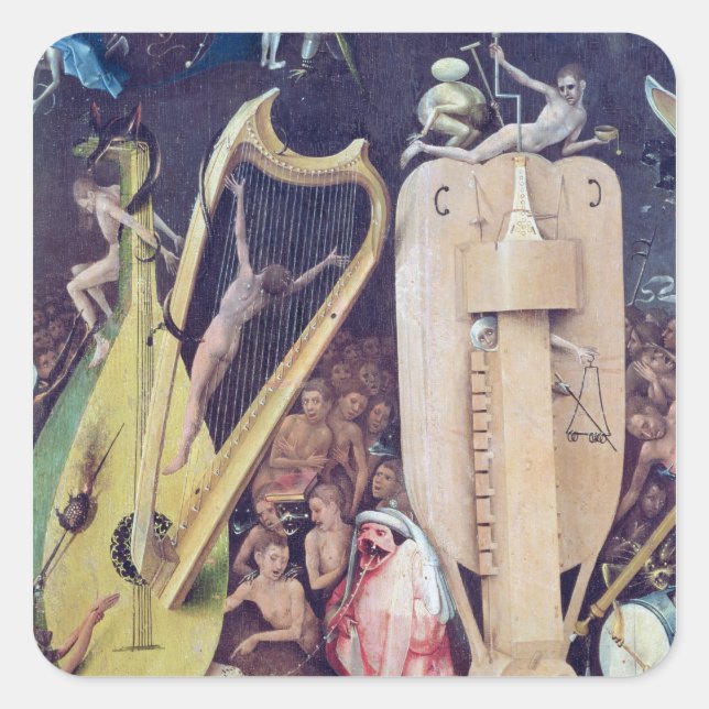 The Garden of Earthly Delights Square Sticker (Front)