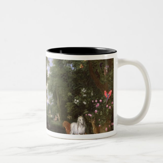 The Garden of Eden, 1659 Two-Tone Coffee Mug (Right)