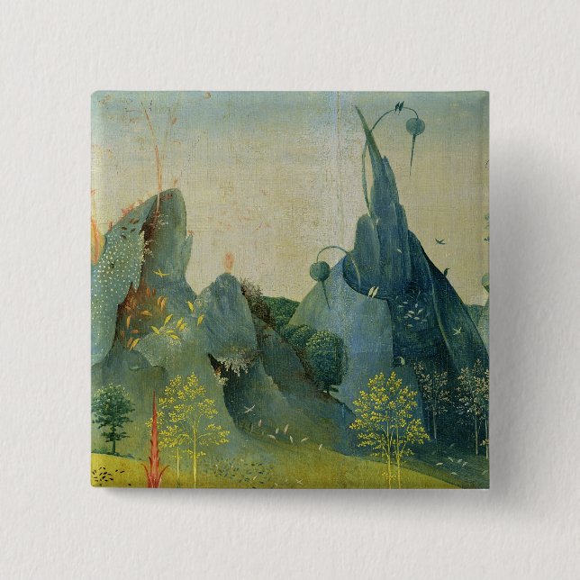 The Garden of Eden 2 Inch Square Button (Front)