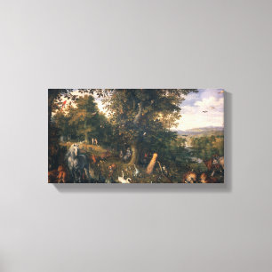 The Garden of Eden with the Fall of Man Canvas Print