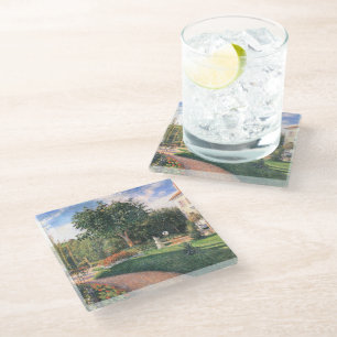 The Garden of Les Mathurins Camille Pissarro   Glass Coaster