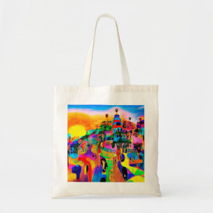 The garden of many colours tote bag