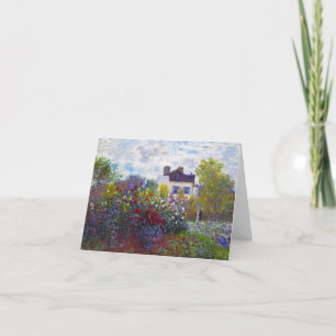 The Garden of Monet at Argenteuil Claude Monet Card