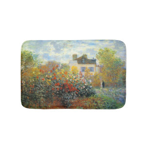 The Garden of Monet at Argenteuil Fine Art Bath Mat