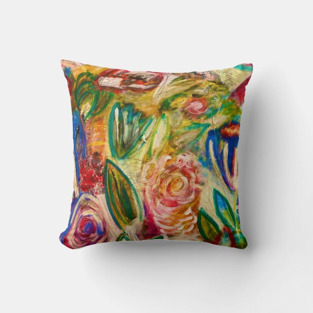 THE GARDEN OF MY  BREAK UP THROW PILLOW (Front)