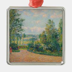 The Garden of Octave Mirbeau (by Camille Pissarro) Metal Ornament