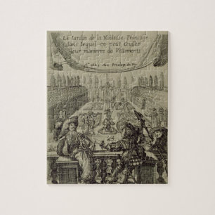 The garden of the French nobility, c.1640 (engravi Jigsaw Puzzle