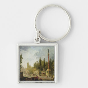 The Garden of the Musee des Monuments Francais Keychain