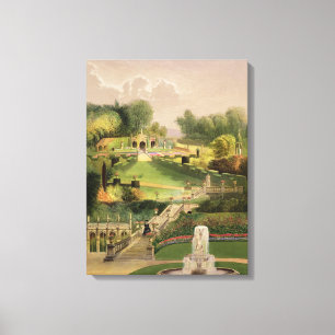 The Garden on the Hill Side, Castle Combe, from 'T Canvas Print