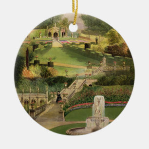 The Garden on the Hill Side, Castle Combe, from 'T Ceramic Ornament