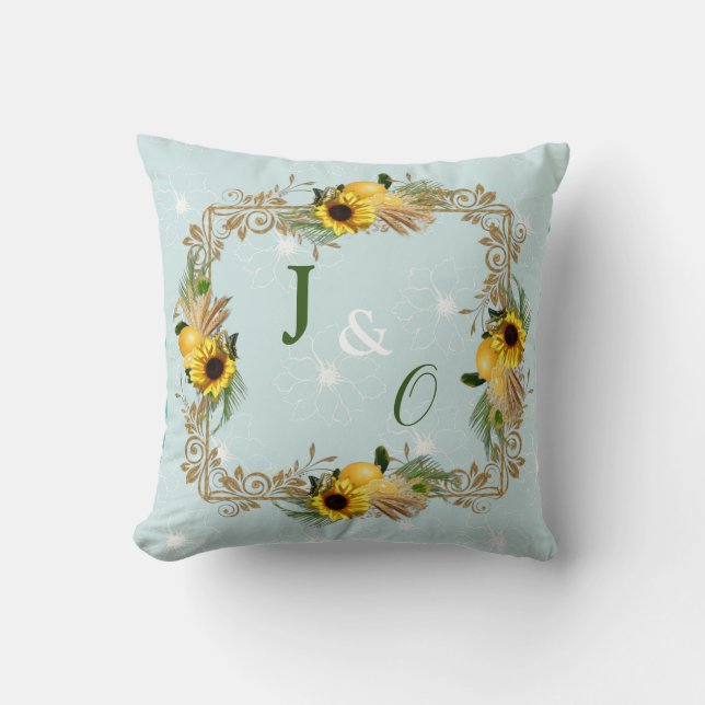 The Garden Party Poster Throw Pillow (Front)