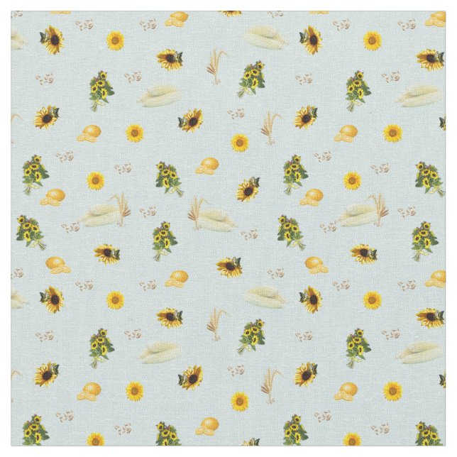 The Garden Party Repeat Fabric (Close Up)