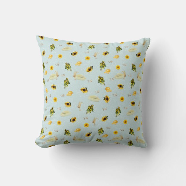 The Garden Party Throw Pillow (Front)