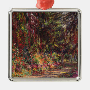 The Garden Path at Giverny Metal Ornament