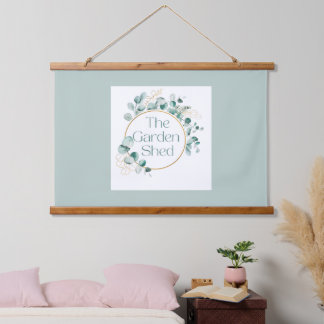 The Garden Shed Coffee, Botanical Greenery Gift  Hanging Tapestry