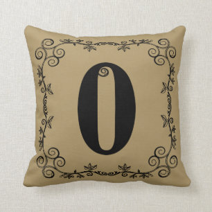 The Garden Vine Collection: Number 0 Throw Pillow