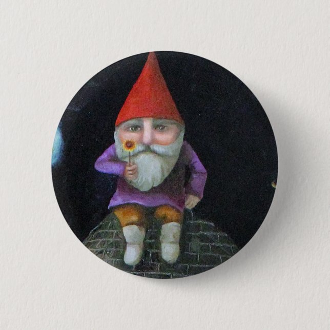 The Gardener 2 Inch Round Button (Front)