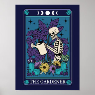 The Gardener Funny Tarot  Poster