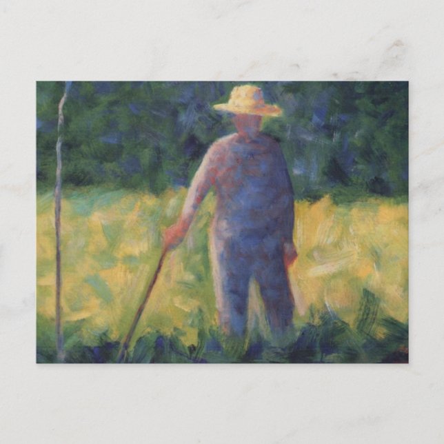 The Gardener - Georges Seurat Postcard (Front)