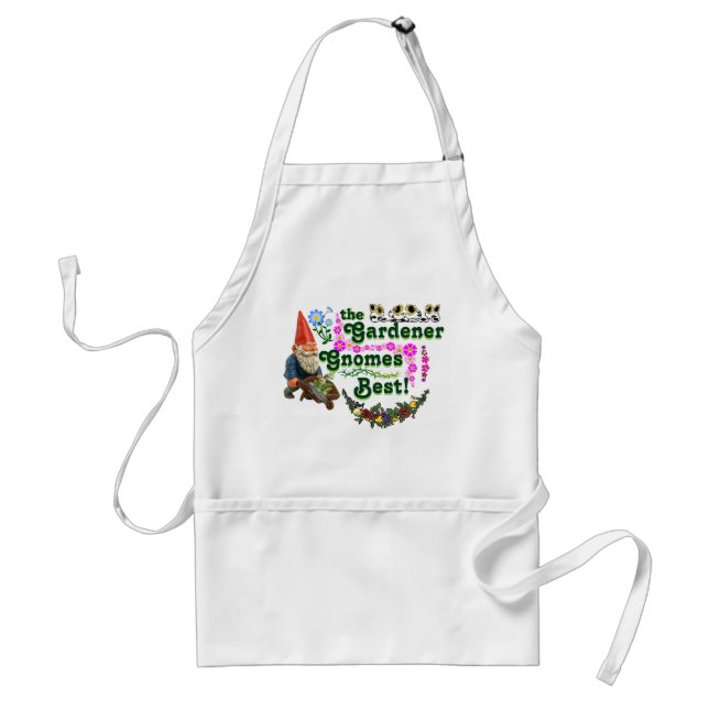 The Gardener Gnomes Best Gardening Apron! Standard Apron (Front)