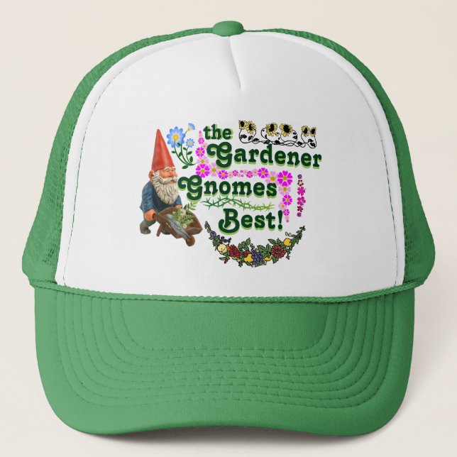 The Gardener Gnomes Best Trucker Hat! (Ver. 2.0) Hat (Front)