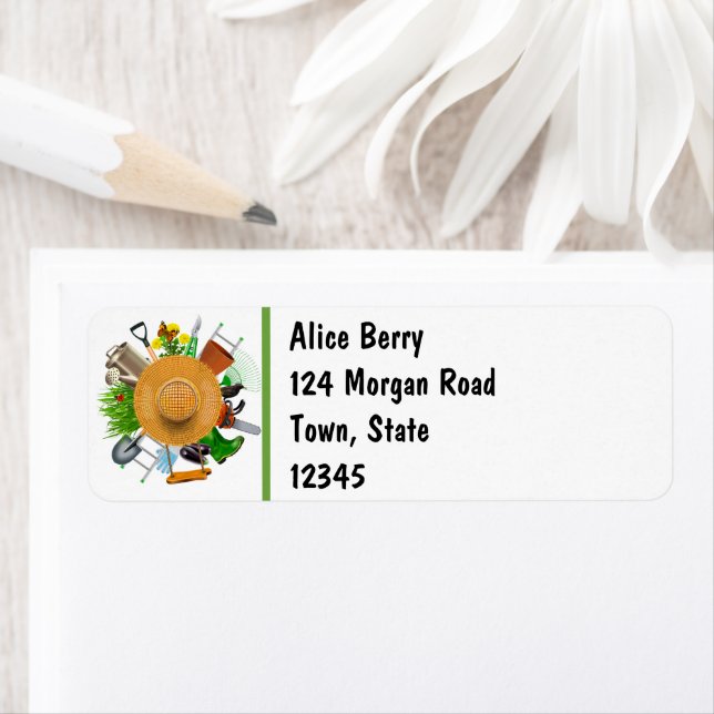 The Gardener Return Address Label (Insitu)