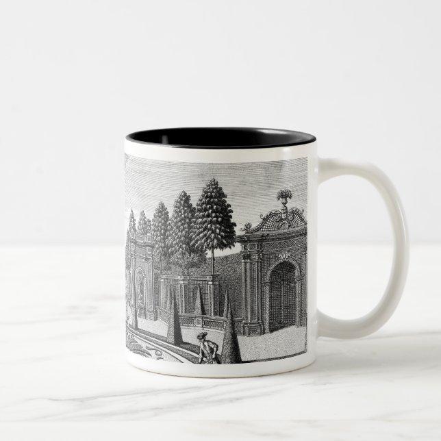 The gardens of Count Althan, Vienna, from 'Vorstel Two-Tone Coffee Mug (Right)